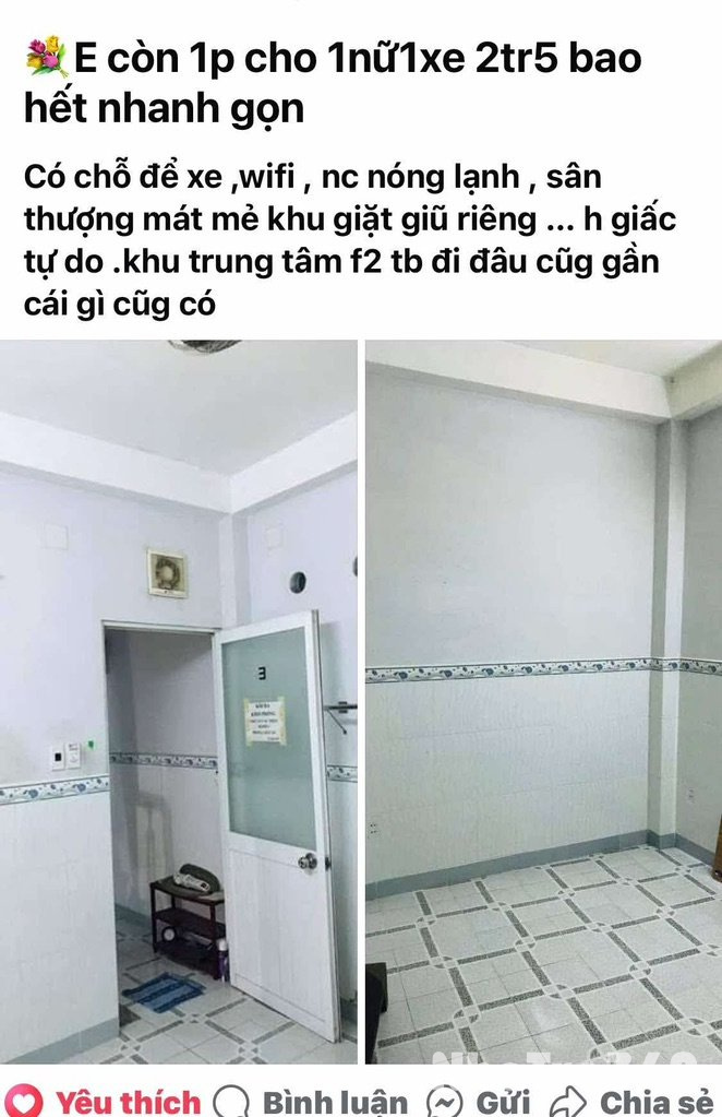 Còn 1 phòng cho thuê bao trọn