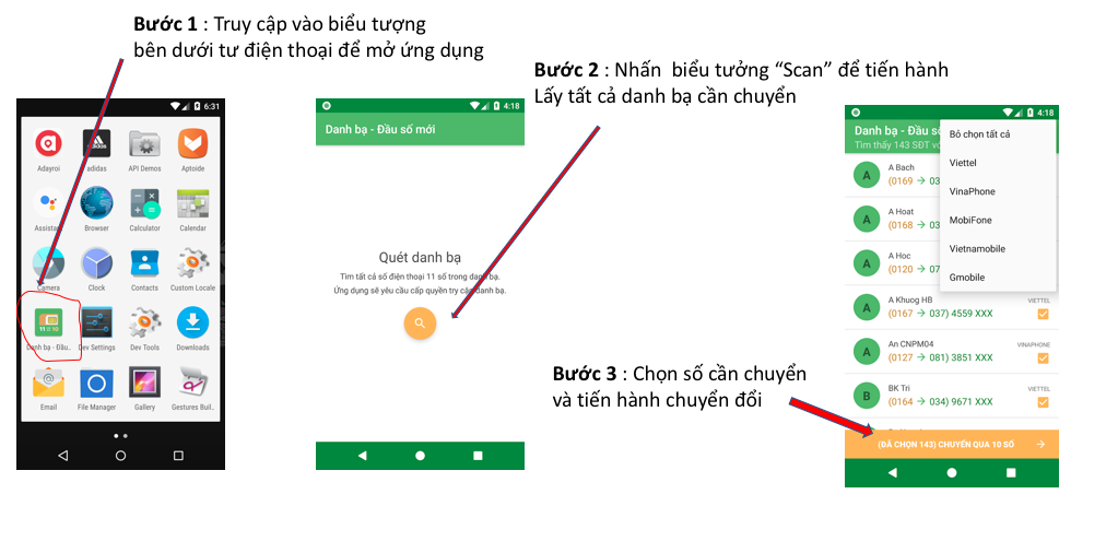 Hướng dẫn chuyển đổi an toàn danh bạ từ 11 số(Viettel,Mobi,Vina...) về 10 trong điện thoại LtQytwW9