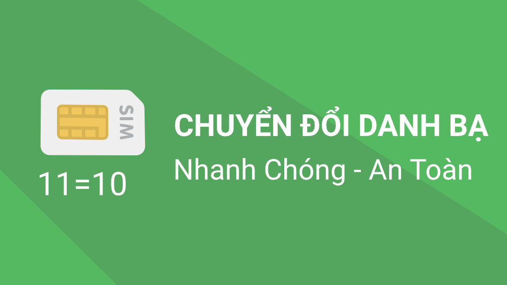 Ứng dụng cập nhật danh bạ 11 số sang 10 số